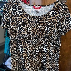 Womens Lepoard print shirt size large